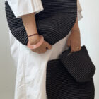 Nordic Crochet Basket black, small