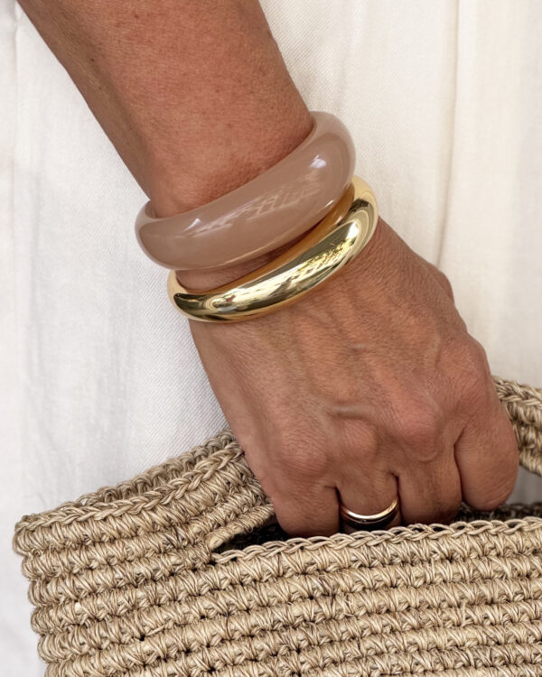 FLOW Bracelet Nude, schmal