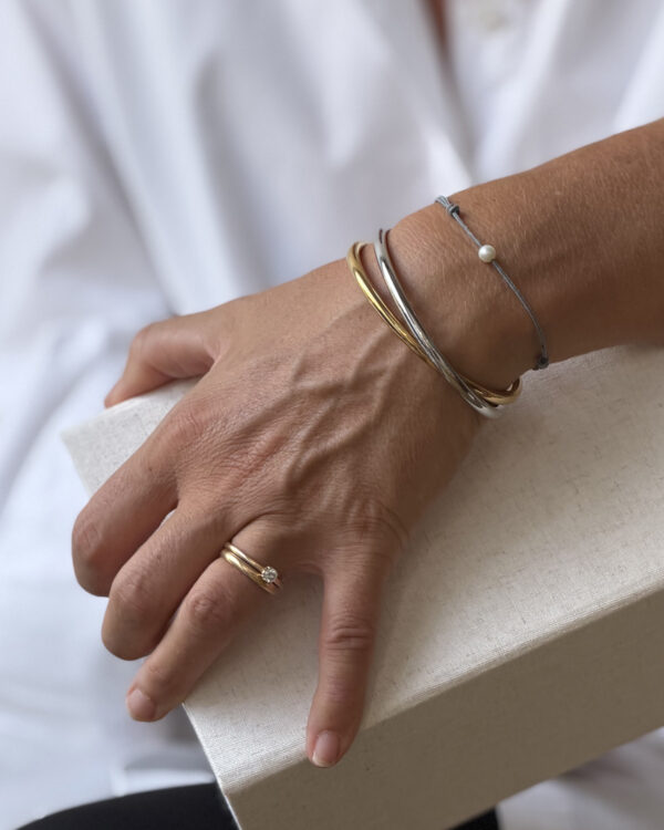 FLOW Petit Bracelet, Silver