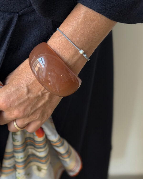 FLOAT Pearl Bracelet, taupe