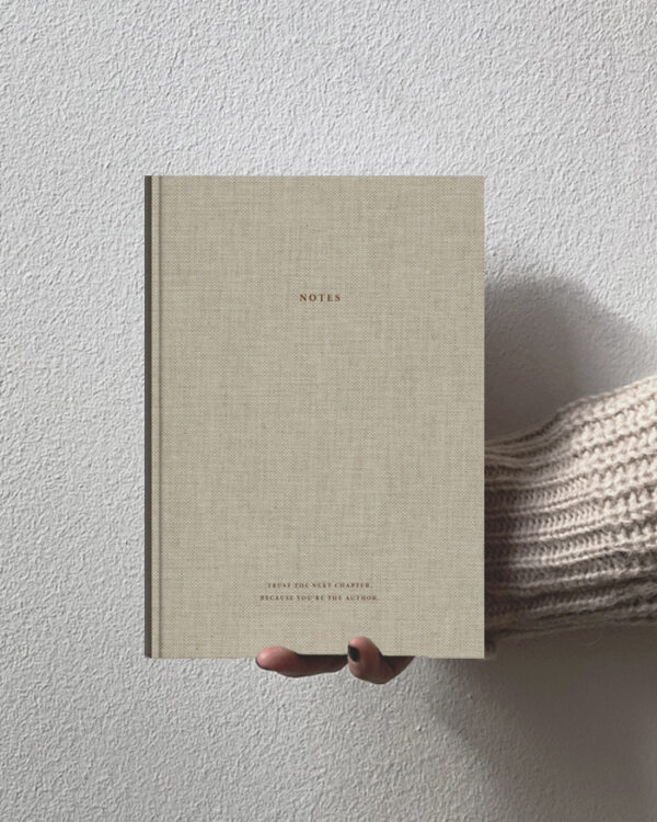 Cozy Linen Notizbuch, Natur