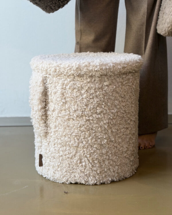 Hocker TEDDY mit Stauraum, Moonbeam